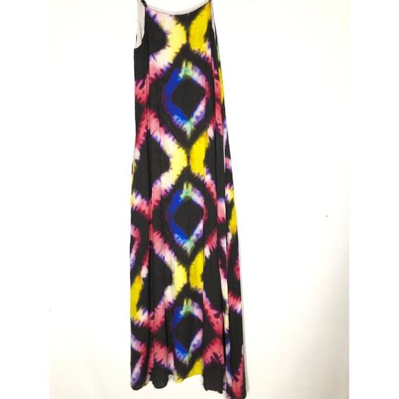 Busayo Dress Tie Dye Sleeveless V-Neck Slip Maxi Multicolor M - Picture 5 of 10